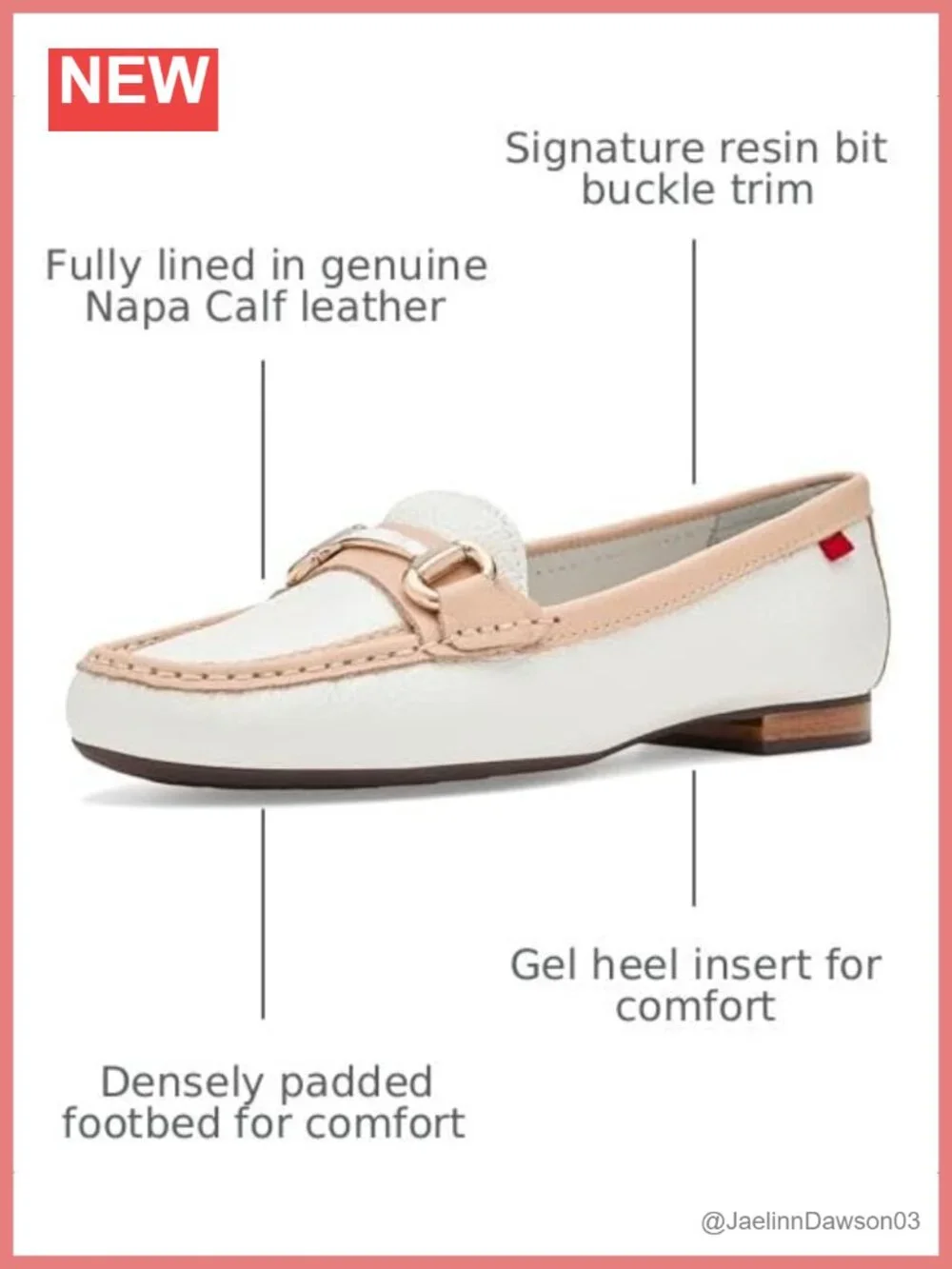 Women's Leather Loafers Slip-On Comfort Flat Shoes Gel Cushion